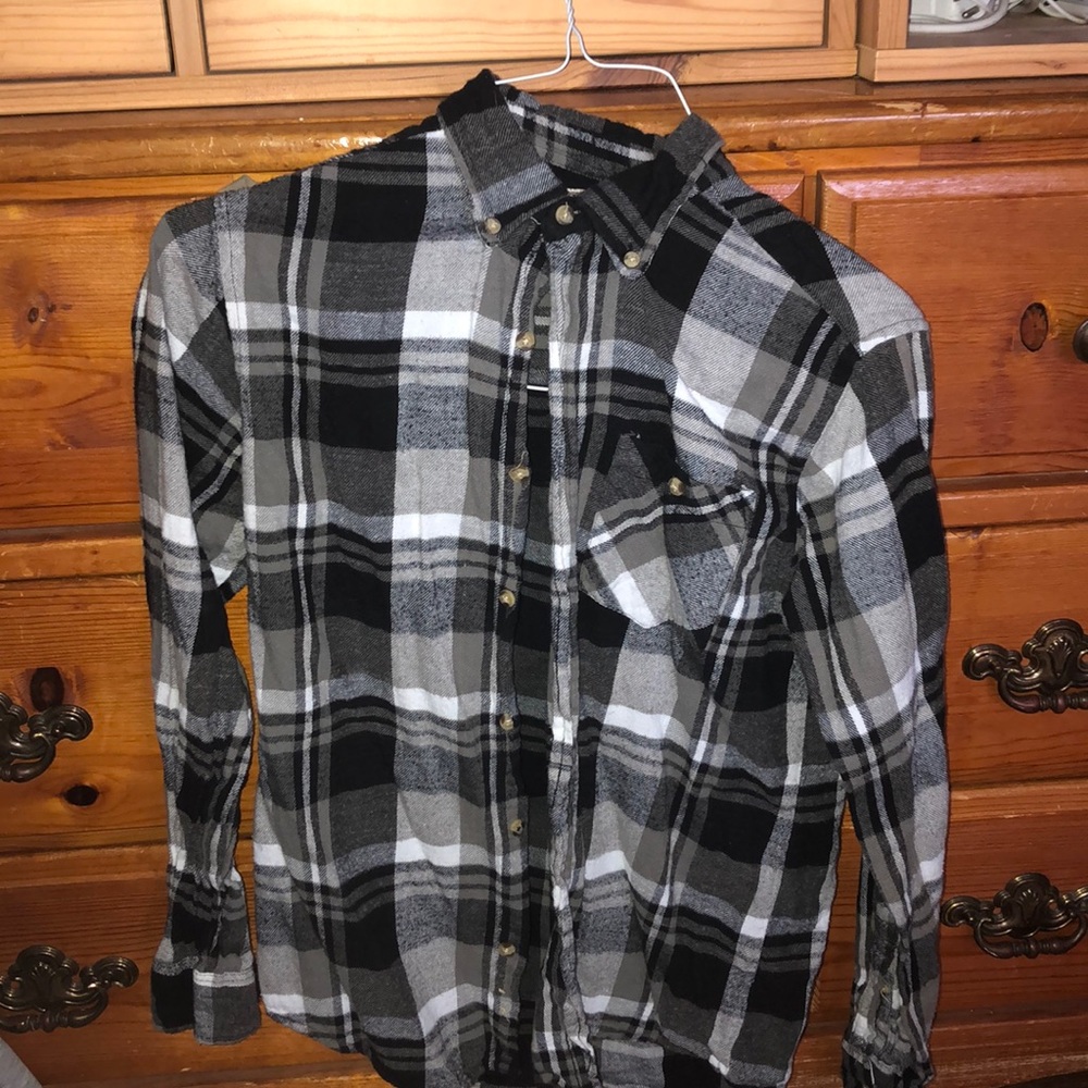 Black and white theme flannel